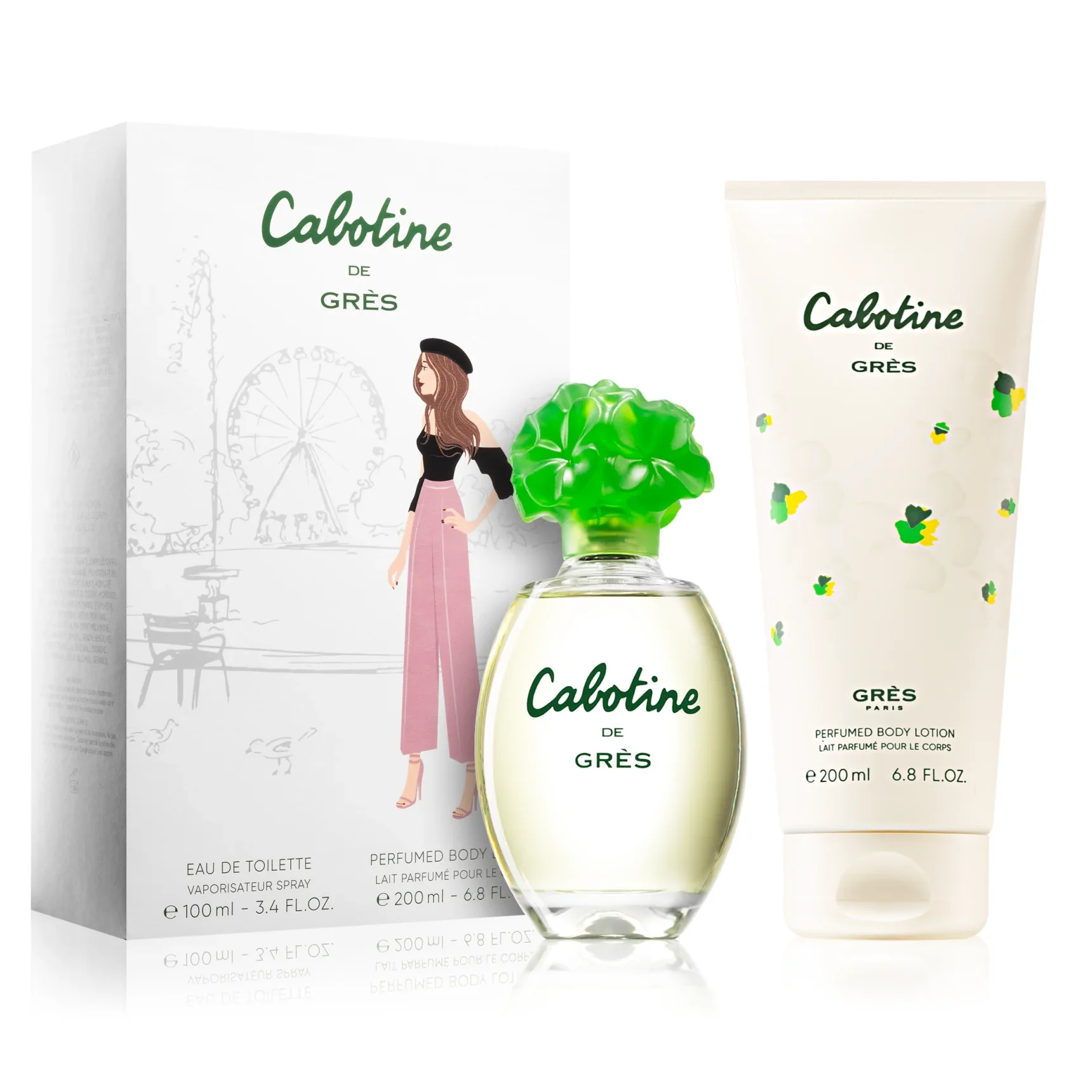 Cabotine by Parfums Gres 100ml EDT 2pc Gift Set