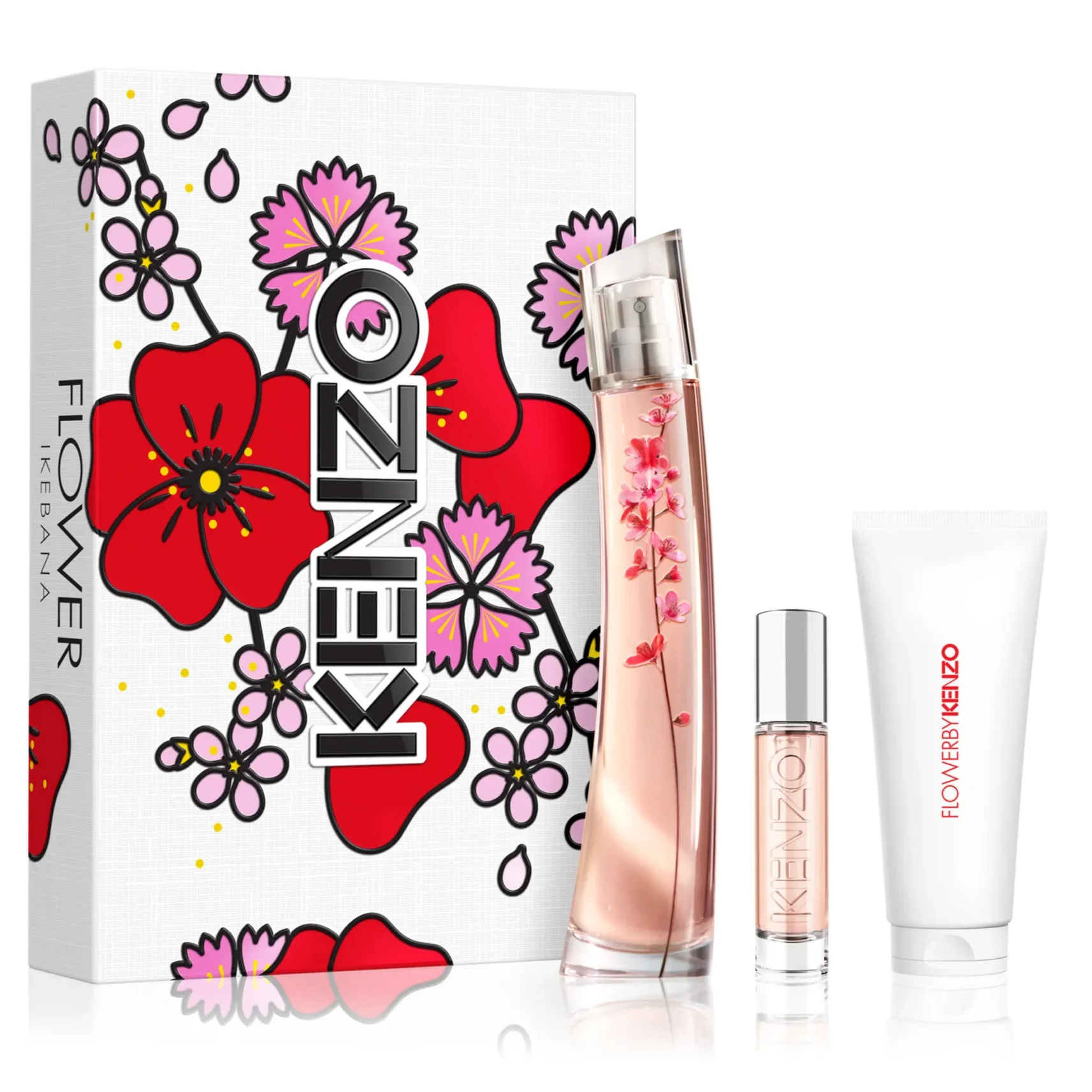 Flower Ikebana by Kenzo 75ml EDP 3 Piece Gift Set
