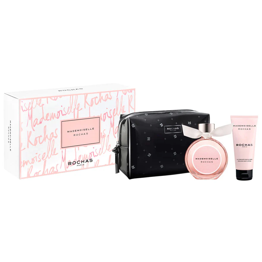 Mademoiselle Rochas by Rochas 90ml EDP 3 Piece Gift Set
