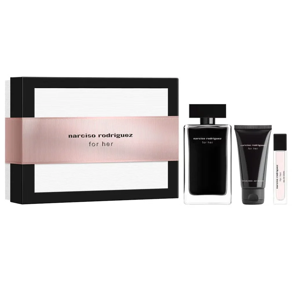 Narciso Rodriguez For Her 100ml EDT 3 Piece Gift Set